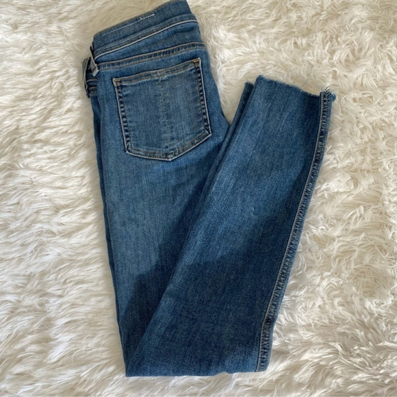 RAG & Bone Skinny Raw Hem Lucky Rouge Wash Sz 25 - Picture 8 of 9
